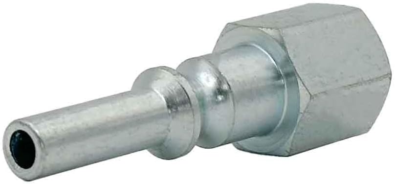 High Performance Air Hose Fittings, Steel Plug, Lincoln, L Type, 1/4"" Plug x 1/4"" Female Thread NPT (25pcs)