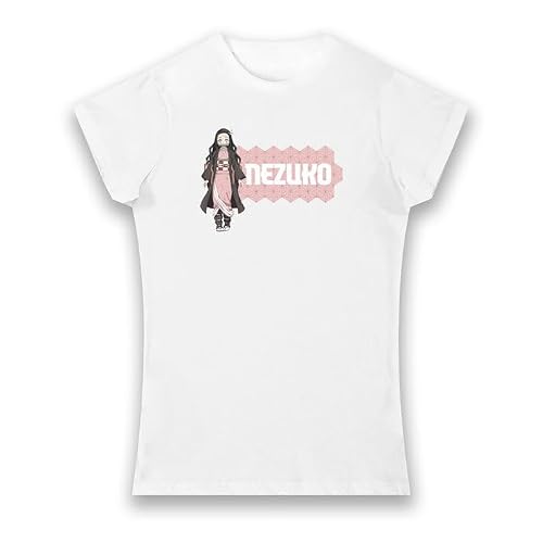 Bioworld Demon Slayer Nezuko Kamado White Ladies T-Shirt - Medium