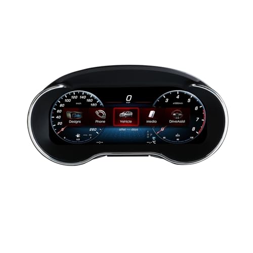Velocímetro inteligente C-Class W205 de 12.3" con panel LCD para trayectos modernos