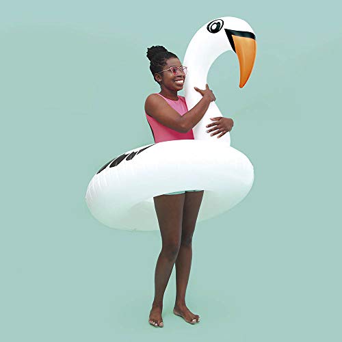 Mor - Boia Cisne Perolado Branco Com Abertura