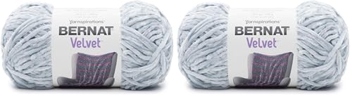 Image of Bernat Velvet Yarn, Softened Blue (Pack of 2)
