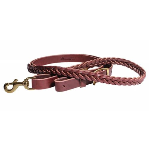 Professional's Choice 5-Plait Burgundy Roping Rein
