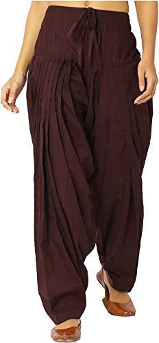 nobhob Woman's Cotton Plain Patiala Salwar (Free Size)-picture-18