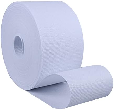 UNIQUELLA Curtain Tape Wide 4 Inch 25 Meters Thick Quality Non Woven Fabric Plain Curtain Tape for 20 Curtains (25 Meter | White) Without Holes Cut Holes As Per Requirement,