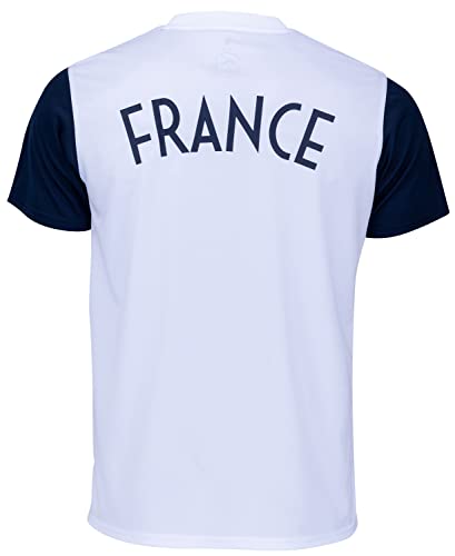 Seleccion francesa de fútbol camiseta FFF – Colección oficial, blanco, L
