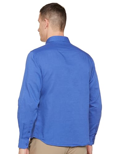 Image of Spykar Men's Cotton Solid Slim Fit Shirt