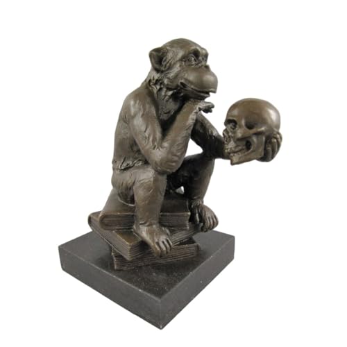 Antikas - Figura in bronzo di alta qualità, patinata, su base in pietra, altezza 14 cm