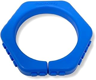 Sensory Direct Chewbuddy Wrist Bangle - Pack of 1, Sensory Toy for a Fidget, Chew or Teething Aid | for Kids, Adults, Autism, ADHD, ASD, SPD, Oral Motor or Anxiety Needs | Blue