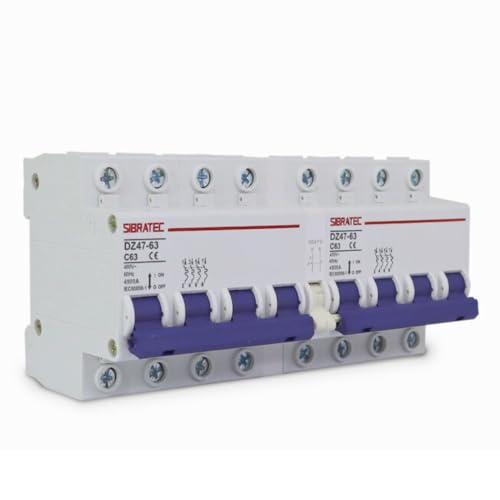 Chave de Transferência Manual 63A | Intertravado | Padrão DIN 4 Polos