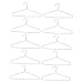 OFFSCH 10pcs Drying Rack Trouser Hanger Laundry Hanger Metal Pants Hangers Wire Coat Hangers Clothing Hanger Swimsuit Hanger Adult Hangers Baby Hangers Pe Fashion Clothes Stand
