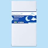 ORGANICDREAM Crib and Toddler Mattress - 100% Breathable Proven to Reduce Suffocation Risk, 100% Washable Cover, Baby + Toddler Bed, GREENGUARD Certified, Hypoallergenic - Deluxe 5'- White