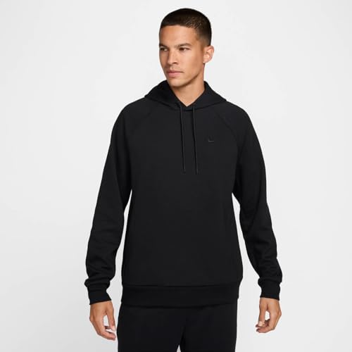 Nike Primary Men's Dri-FIT UV Pullover Versatile Hoodie (FZ0969-010, Black/Black)2