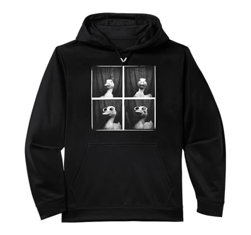 Duck In Sunglasses Quirky Farm Duckling Funny Duck Lover Performance Hoodie