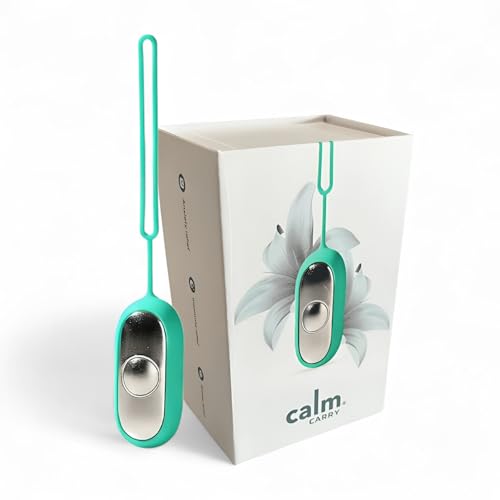 Glowco CalmCarry Sleep Aid Device Handheld Microcurrent Relaxation Tool Supports Calm Focus & Gentle Relief USB Rechargeable Portable Wellness Device for Adults & Kids | Teal Calm Carry
