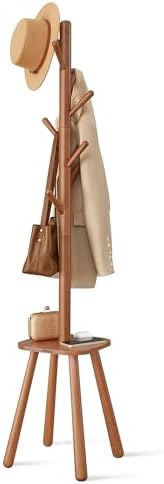 VASAGLE Coat Rack, Free Standing Coat Stand, Hall Coat Tree with ...