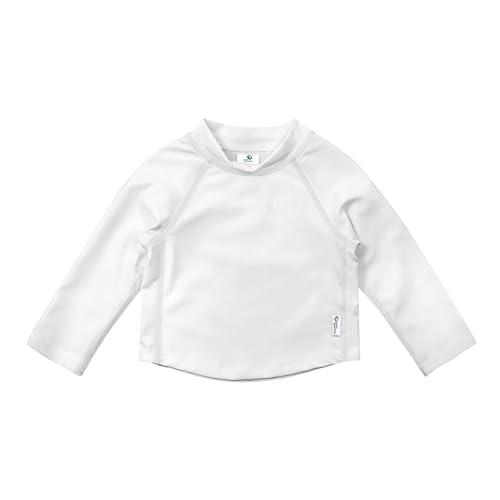 Green Sprouts Baby Toddler Eco Long Sleeve Rashguard - White - 3T