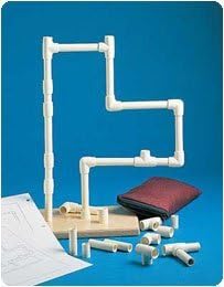 Richardson PVC Pipe Trees, With Wood Base, 34 Piece