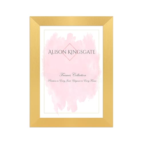 Alison Kingsgate Modern Gold A4 Picture Frame for Photos & Certificates