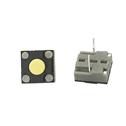 JAGTRADE 2pcs Micro Switch 6x6x4.3 mm Square Silent Switch Button Mouse DIP Microswitch Tact Switch