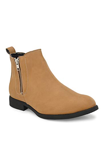 Image of HiREL'S Men's Chelsea Zipper Boots | Soft Cushioned Insole, Slip-Resistance, Dynamic Feet Support, Arch Support & Shock Absorption