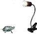 CTKcom UVA UVB Light Bulb Reptile Ceramic Heat Lamp Pet Heating Bulb Holder Clamp Lamp Fixture Heating Light Lamp For Reptiles,Aquarium Reptile Light Adjustable Habitat Lighting Stand,110V-130V(Black)