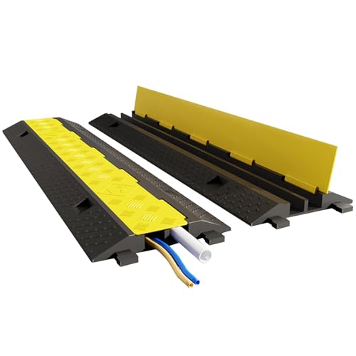 Protector de cables para eventos y pasillos con cubierta de manguera