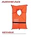 Airhead Adult Type II Life Jacket | US Coast Guard Approved | Comfortable Universal Fit, Boating Safety Compliant | Orange