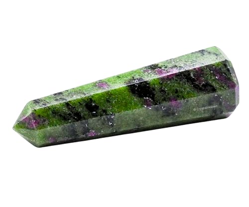 Image of Certified Ruby Zoisite Crystal Tower Obelisk Point For Chakra, Healing And Balancing - Aaa Grade Original Certified Gemstone Agate For Reiki Meditation Yoga Spiritual (3-4 Inches)