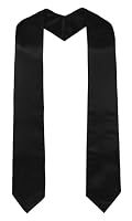 GraduatePro Abschluss Stola Kirche Priester Chor Stahl Erwachsene Unisex Universität 152cm Schwarz