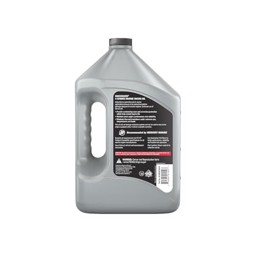 Quicksilver 25W-40 4-Stroke Marine Engine Oil, 1 Gallon 4 Quicksilver 25W-40 4-Stroke Marine Engine Oil