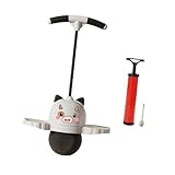 Lljsszr Tiger Pogo Ball with Handle, Pogo Bouncing Ball Kids with Pump Pogo Stick for Games Outdoor Toys Exercise Balance Ability, Black