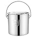 Garnek/wiadro na zupę, 25/30 cm, komercyjne, wiadro do zupy ze stali nierdzewnej 304, z pokrywką, wiadro do przechowywania wody, do kuchenki gazowej/kuchenki indukcyjnej (rozmiar: 25 cm)