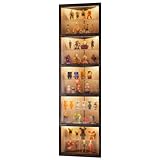 Deux options: sans éclairage et avec éclairage LED, for répondre à différents besoins. for ceux qui préfèrent exposer leurs collections sous un éclairage, optez for le modèle avec éclairage LED. Les LED de chaque grille diffusent une lumière chaude et uniforme, permettant une visibilité optimale de chaque couche.