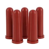 KONTONTY Tetinas de Caucho para Biberón de Cabra 5 Piezas, Chupetes de Repuesto para Comedero de Animales Bebés, Tetinas de Alimentación para Cachorros, Potros y Mascotas Pequeñas, Uso