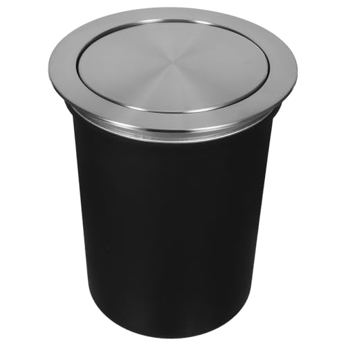 OSALADI Bote de Basura de Cocina con Tapa de Acero Inoxidable Elegante Gestión de Residuos de Alimentos Muebles de Cocina