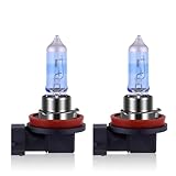 NEWBROWN H11 Headlight Bulb H11 Halogen Bulb 5000K Super White Light Long Life Replacement PGJ19-2 12V/55W (H11, 2 Pack)