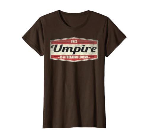 Funny Profession Quote Vintage Umpire T-Shirt, Women, Brown, 3X-Large