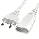 Large Compatibilité Domestique: Cette rallonge avec fiche plate convient pour la plupart des matériels munis d’un connecteur européen: TV, écrans, consoles de jeux, vidéoprojecteurs, haut-parleurs, luminaires et petits appareils électroménagers. Non compatible avec équipements lourds ni utilisation extérieure.