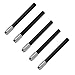 PTILSERY 5 Pcs Pencil Extenders Pencil Lengthener Color Aluminum Pen Lengthener Holder Pencil Lengthener Pencil Extender Holde, Black