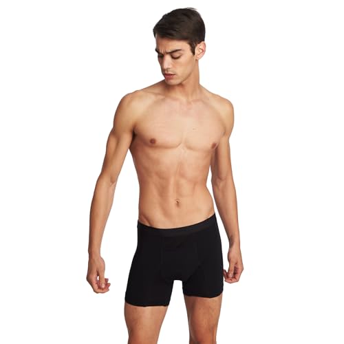 SilkCut Men's Boxer Briefs, 3 Pack, Multicolor, Lightweight, Soft-Stretch, Breathable Underwear for Men3