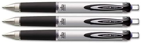 Bolígrafo Uni-Ball 207 Impact RT Gel Roller 1.0mm Azul x3 miniatura 2