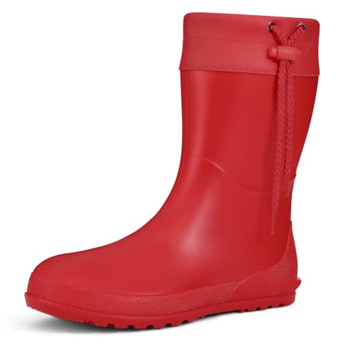 Asgard Women's Mid Calf Rain Boots Portable Lightweight Gardening Boots