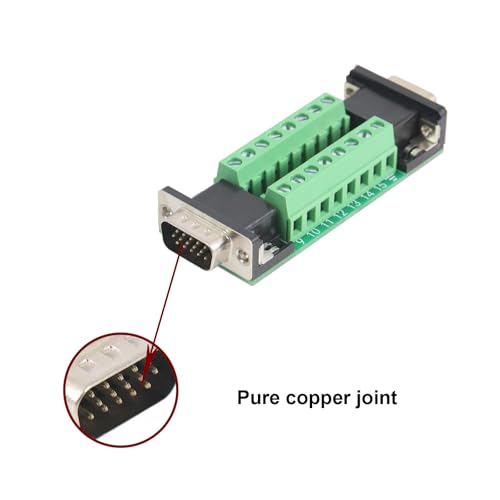 Connecteur VGA 15 broches bloc de jonction à vis RS232 de remplacement pour maintenance - 6
