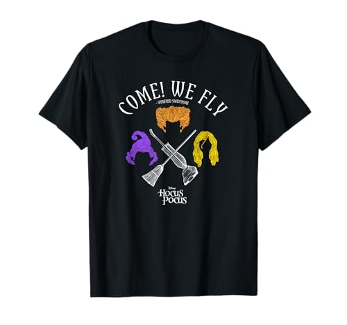 Disney Hocus Pocus Come! We Fly t-shirt pour vos soirées cinéma d'Halloween