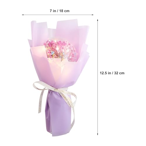 Ramo de flores secas con luces LED para decoración romántica miniatura 2