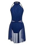 1 Schicht Chiffon-Overlay um die hintere Taille. Schöne Tanzkleidung für Ihr Mädchen