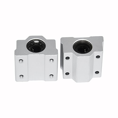 2-Pack SCS16UU Inner Diameter 16mm CNC Linear Motion Ball Slide Bearings