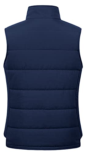 Chrisuno Women's Winter Vests Outerwear Lightweight Quilted Puffer Utility Vest2