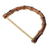 Luxshiny Asa Decorativa para Bolso de Acrílico Imitación Bambú Grande 12 Cm Repuesto para Bolso de Mano Accesorio Artesanal para Manualidades y Fabricación