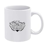 NA Tasse Mon Ange est dans Le Ciel Tasse de thé de café en céramique Tasse de café ou de thé Parfait pour Offrir Le Cadeau de fête des pères 11OZ